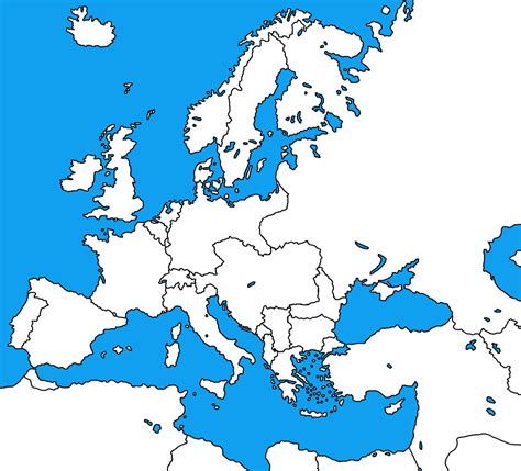 map of europe 1914 blank.